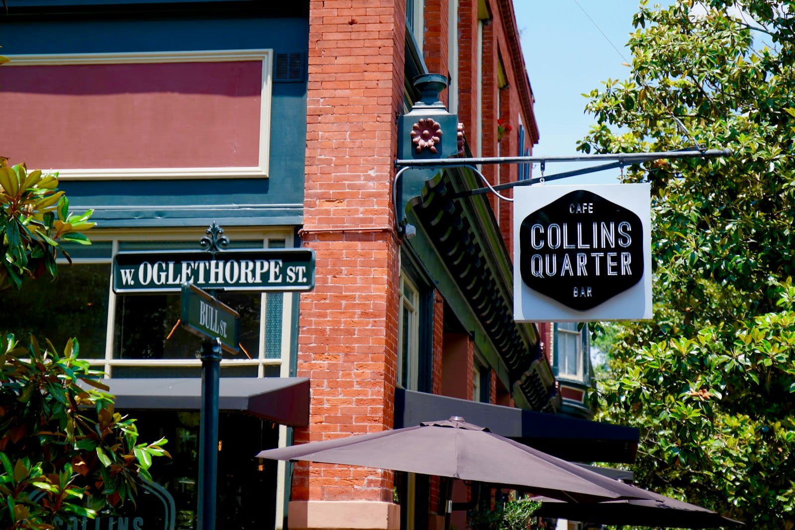 Historic downtown street in a Georgia city